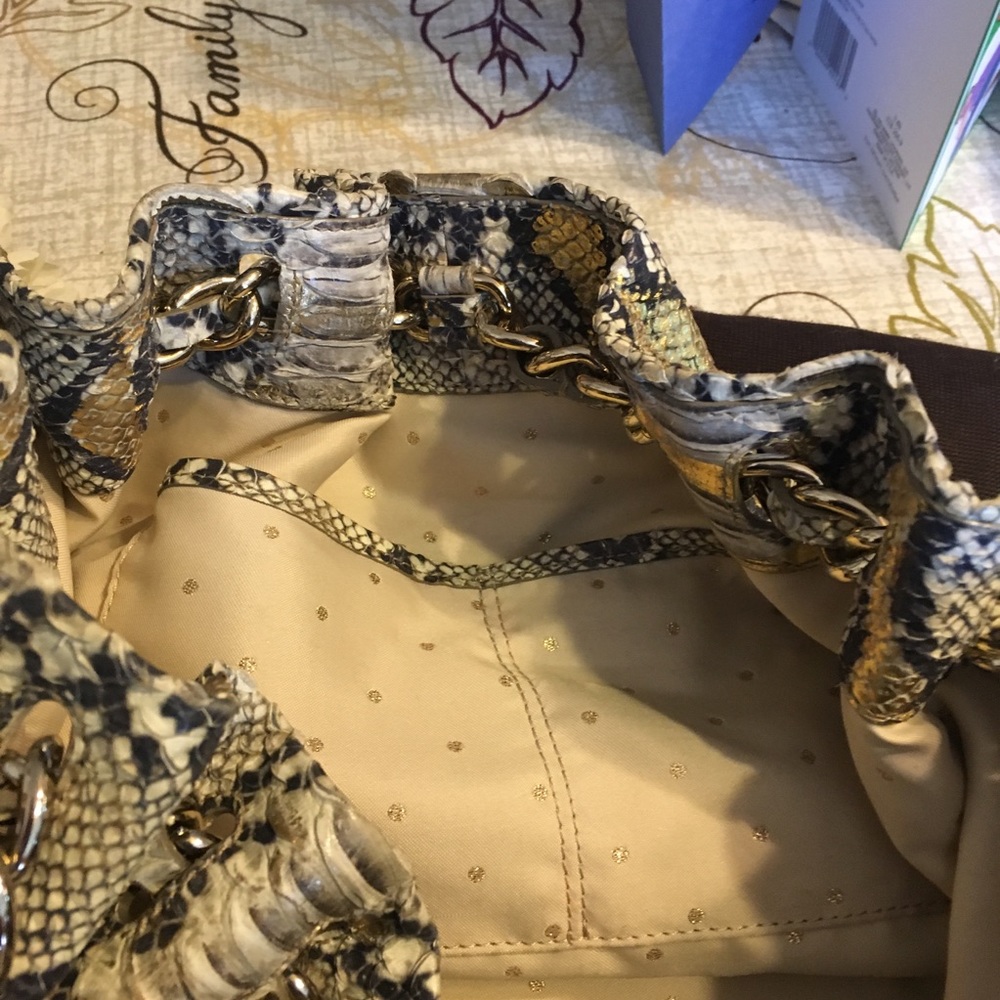 kate ♠️ spade snake embossed handbag with dust bag - Picture 5 of 8